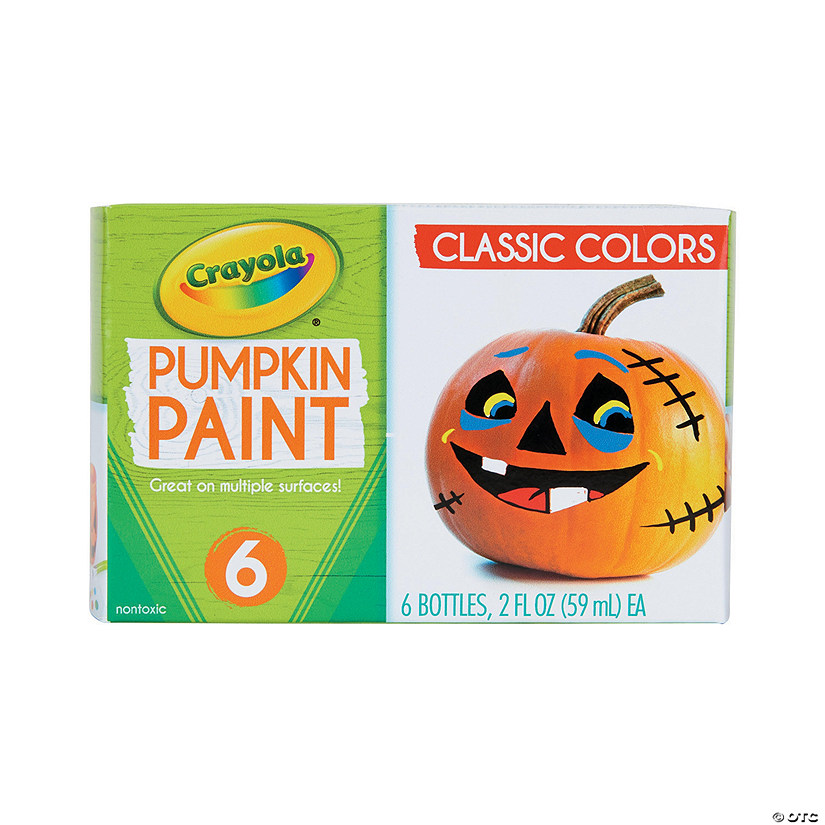 2 oz. Crayola<sup>&#174;</sup> Classic Colors Acrylic Pumpkin Paint - Set of 6 Image