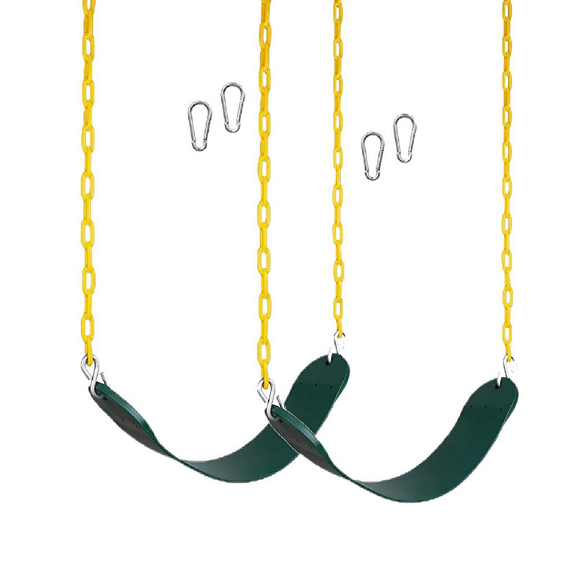 2 Pack Green Belt Swings Image