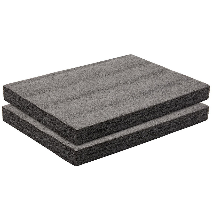 2-Pack Packing Foam Sheets - 16x12x1.5 Customizable Polyethylene Insert Pads for Tool Case Cushioning, Crafts Image