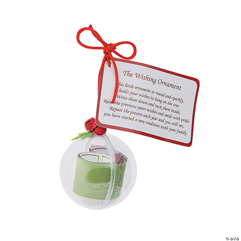 2" The Wishing Christmas Bulb Ornament Craft Kit - Makes 6 Image