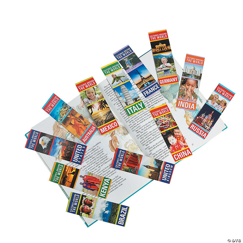 2" x 6" Bulk 48 Pc. Cultures of the World Cardstock Bookmarks Image