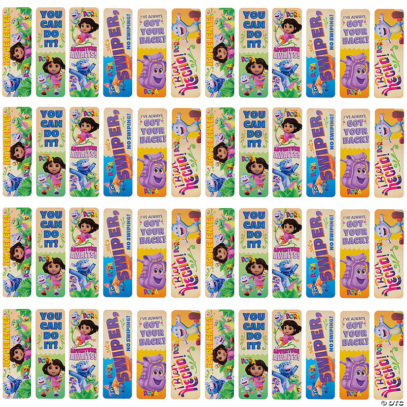 2&quot; x 6&quot; Bulk 48 Pc. Dora the Explorer&amp;#8482; Character Cardstock Bookmarks Image