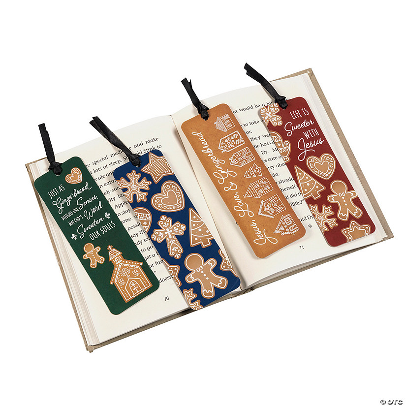 2&quot; x 6&quot; Bulk 48 Pc. Jesus &amp; Gingerbread Bookmarks Assortment Image