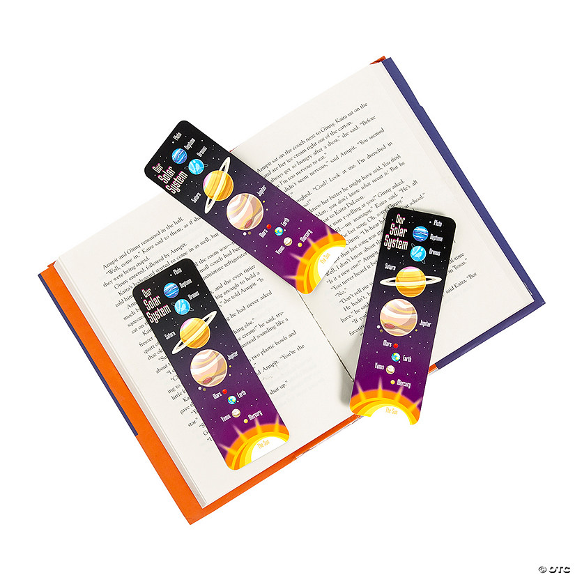 2" x 6" Bulk 48 Pc. Solar System Order of Planets Cardstock Bookmarks Image