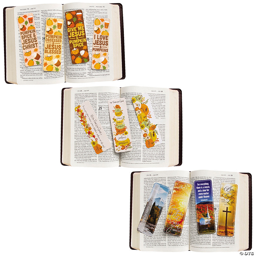 2" x 6" Bulk 72 Pc. Religious Fall Bookmark Assortment Image