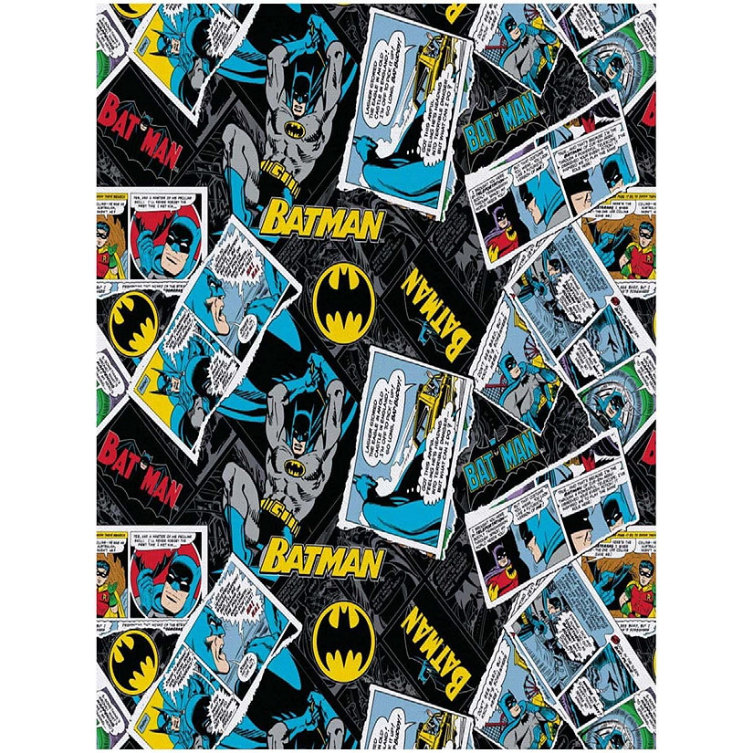 2 Yard Precut Cotton Fabric - Batman Collage