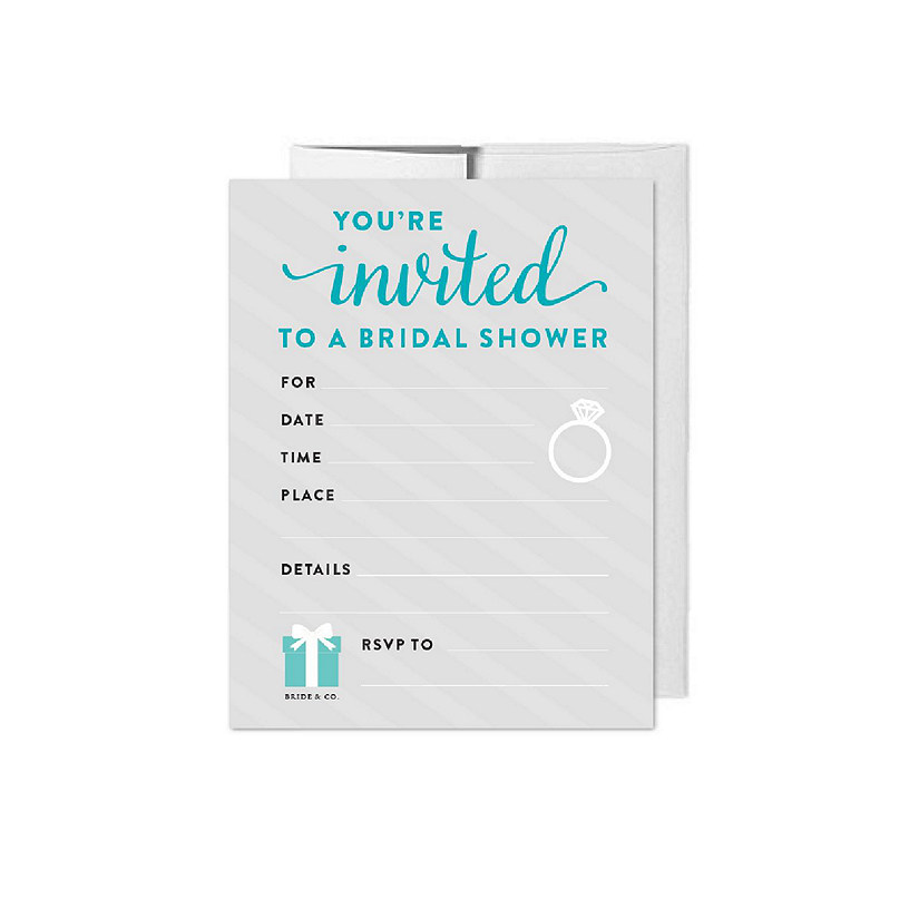 20 Bride &amp; Co.Bridal  Blank Invitations Image
