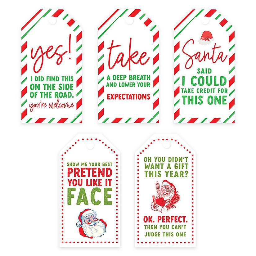 20 Hiliarious Card Stock Paper Name Tags Image