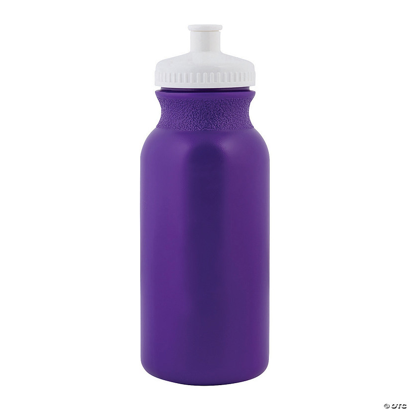 20 oz. Bulk 50 Ct. Purple Plastic Water Bottles Image