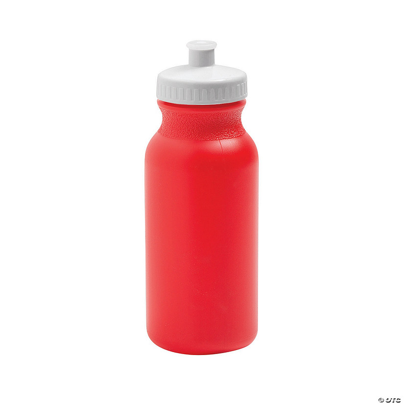 20 oz. Bulk 50 Ct. Red Plastic Water Bottles Image