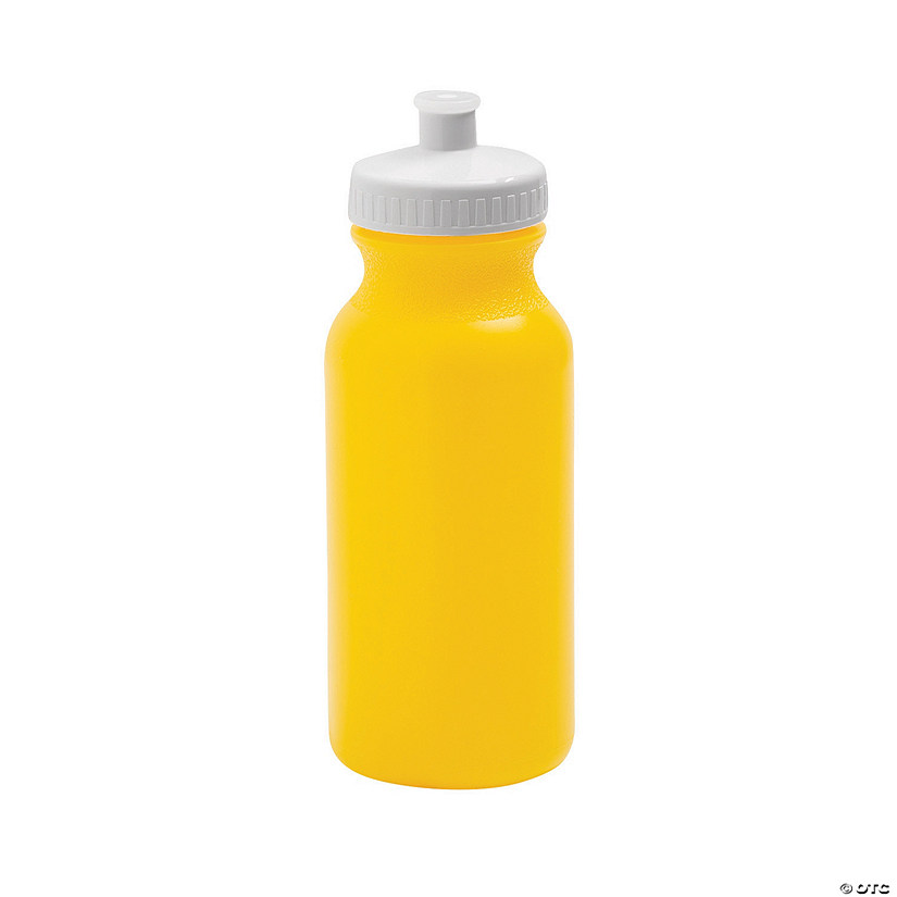 20 oz. Bulk 50 Ct. Yellow Plastic Water Bottles Image