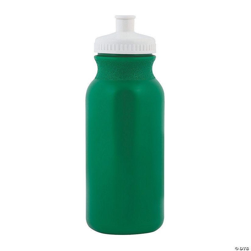 20 oz. Green Plastic Water Bottles - 50 Pc. Image