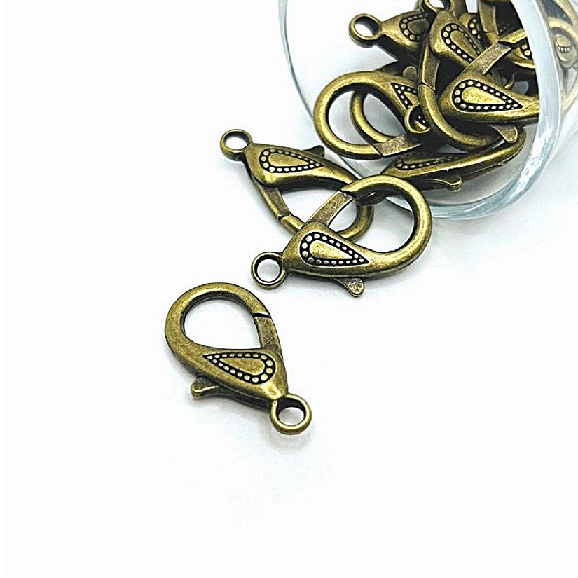 20 Pcs 16x31mm Bronze Lobster Clasps Image