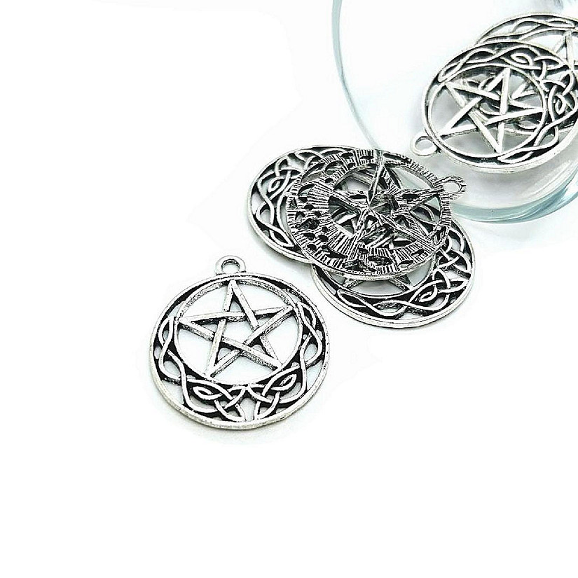 20 Pcs Celtic Knot Pentacle Charms Image