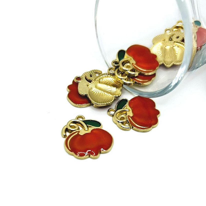 20 Pcs Fall Pumpkin Charms Image