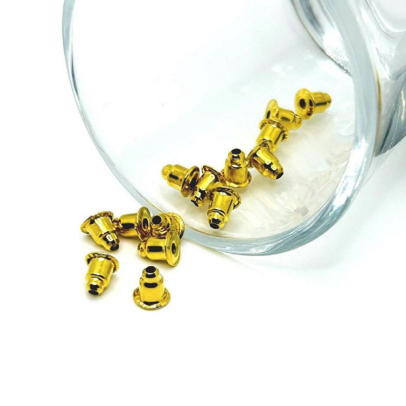20 Pcs Gold Earring Backs Image