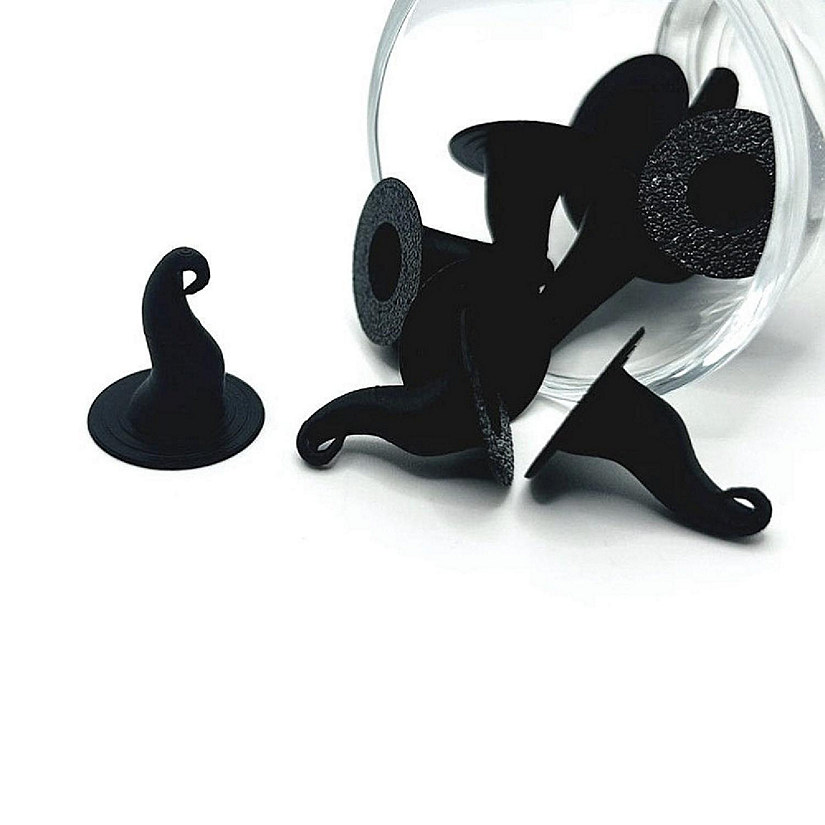 20 Pcs Halloween 3D Witch Hat Charms Image