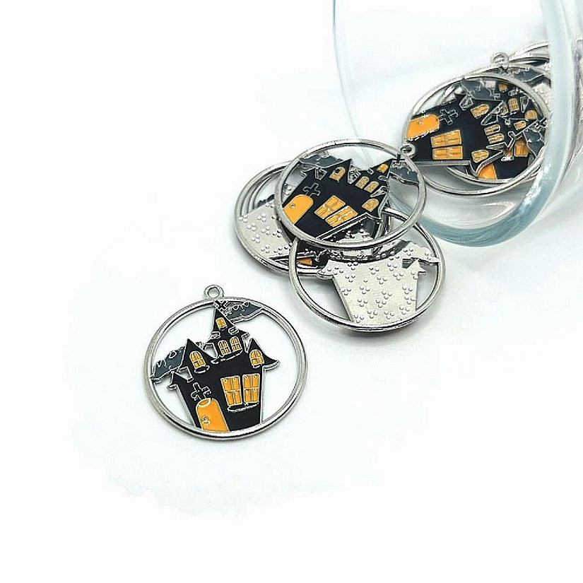 20 Pcs Haunted House Halloween Charms Image