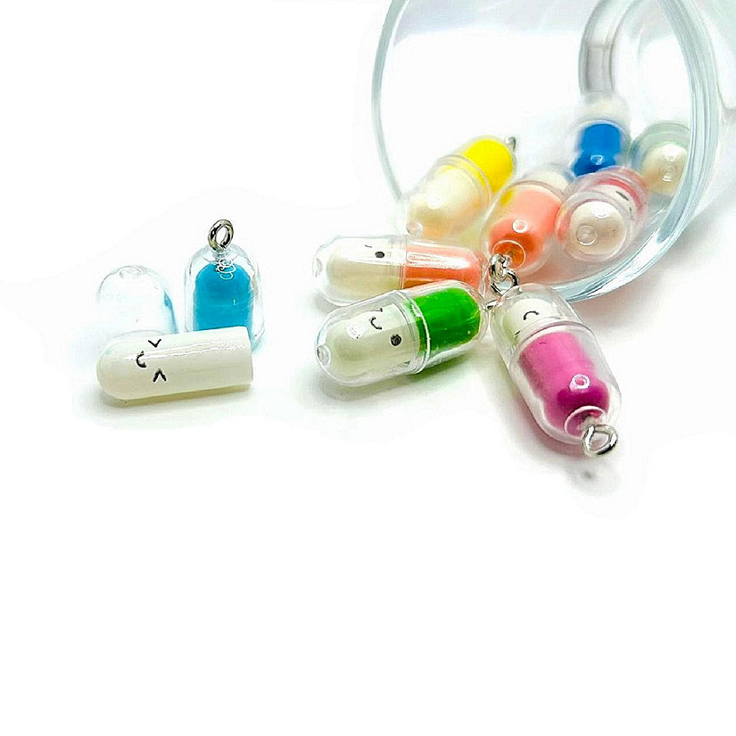 20 Pcs Mixed Kawaii Wish Capsule Charms Image