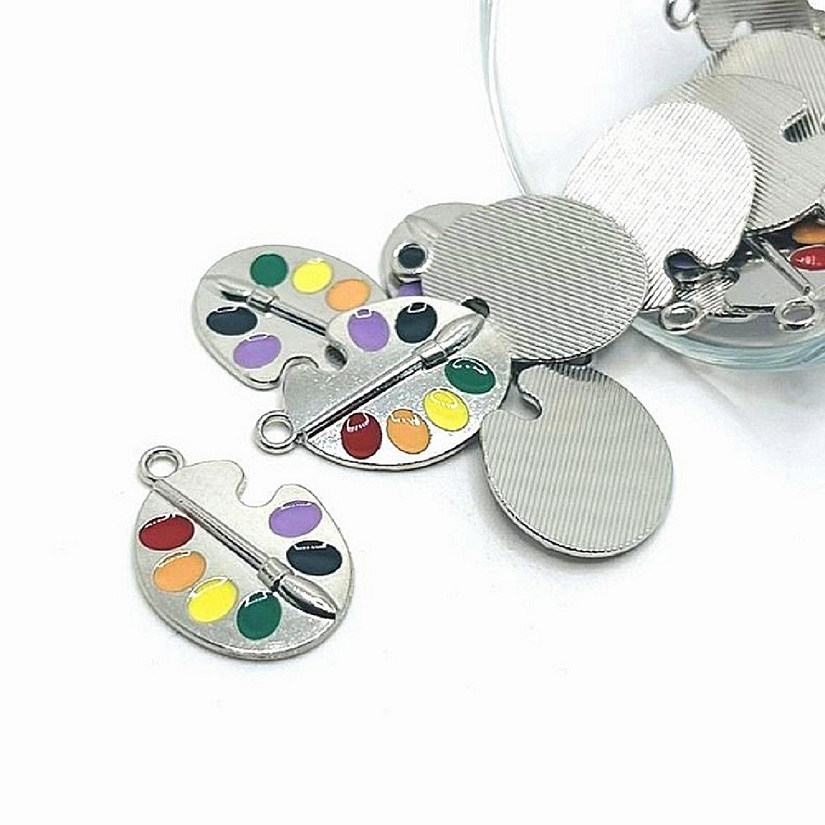 20 Pcs Paint Palette Artist Charm Image
