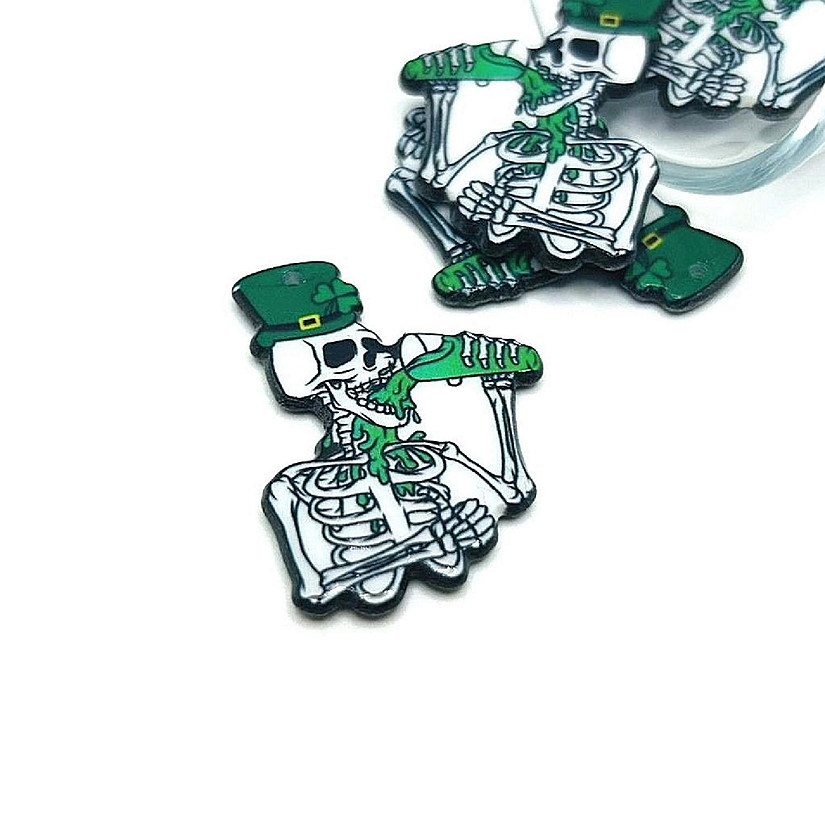 20 Pcs Punk St. Patrick's Day Skeletons Image