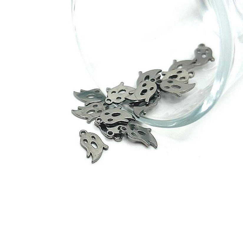 20 Pcs Steel Ghost Charms Image