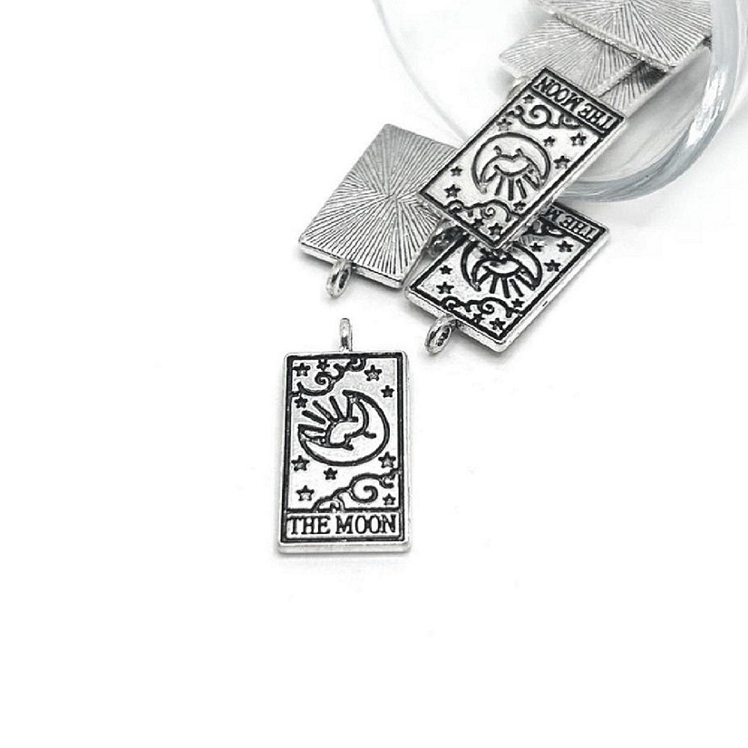 20 Pcs The Moon Tarot Card Charms Image