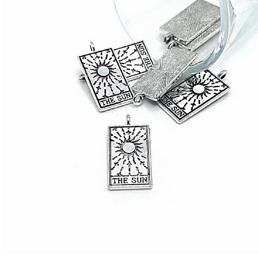 20 Pcs The Sun Tarot Card Charms Image