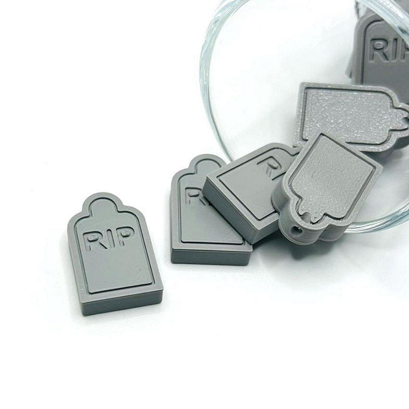 20 Pcs Tombstone Halloween Charms Image