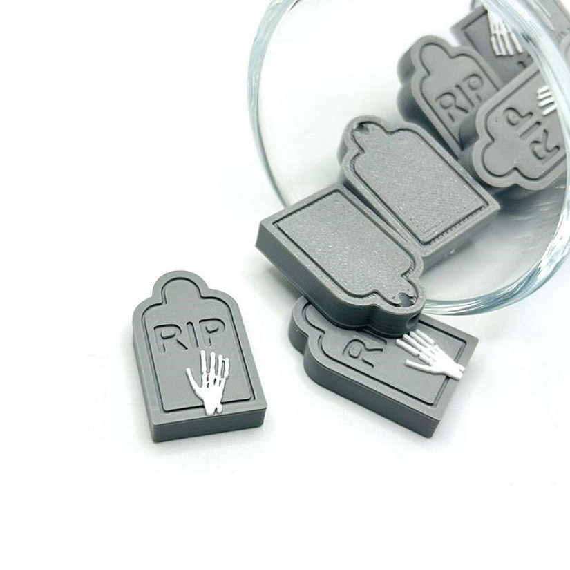 20 Pcs Tombstone Halloween Charms Image