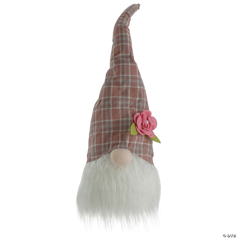 20" Pink Easter Gnome Table Top Decor Image