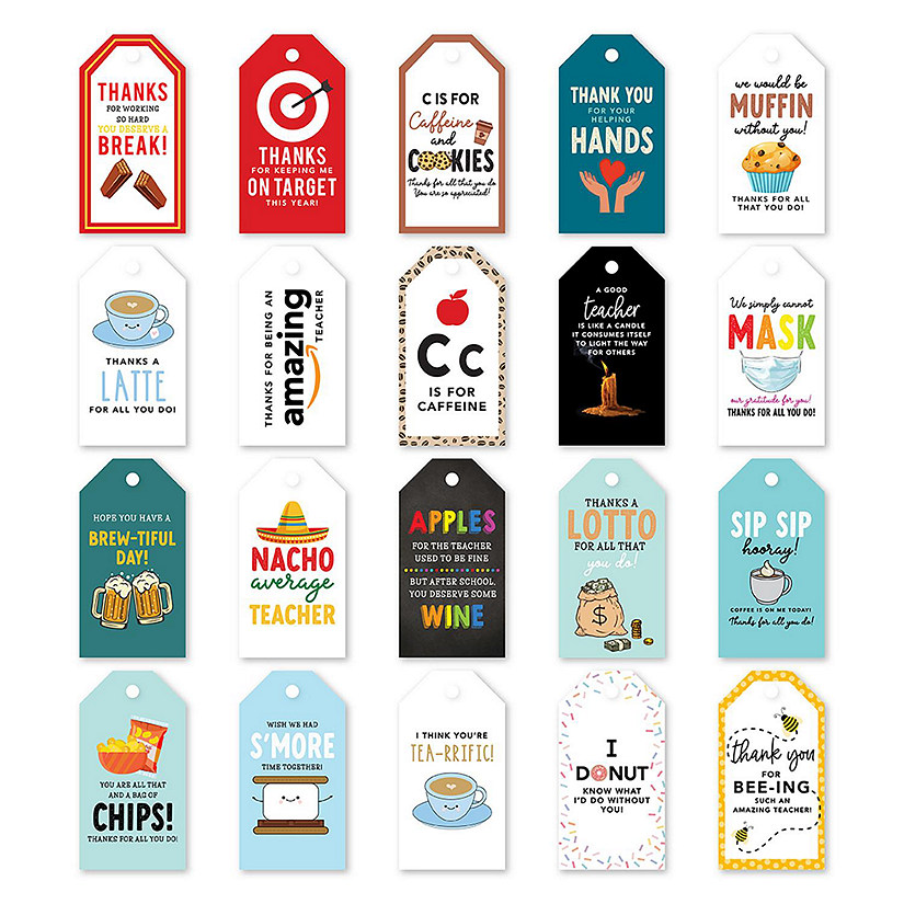 20 Teacher Appreciation Classic Gift Tag Image