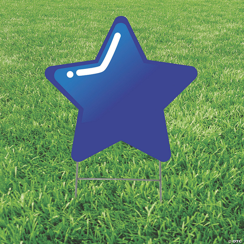 20" x 20" Blue Star Yard Sign Image