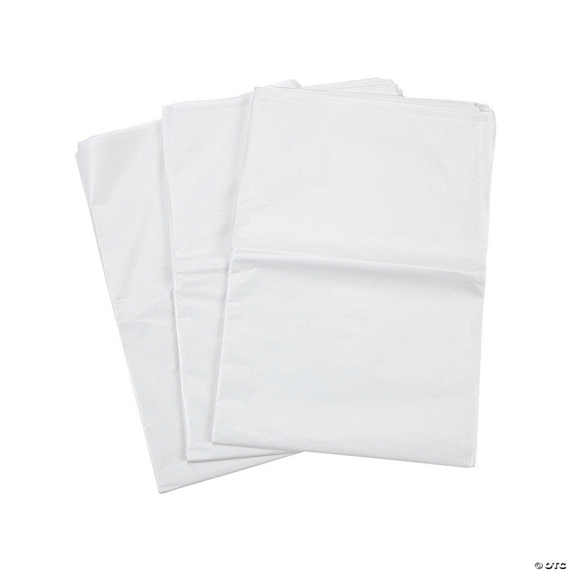 20" x 20" Bulk  60 Pc. Plain White Tissue Paper Gift Wrap Sheets Image