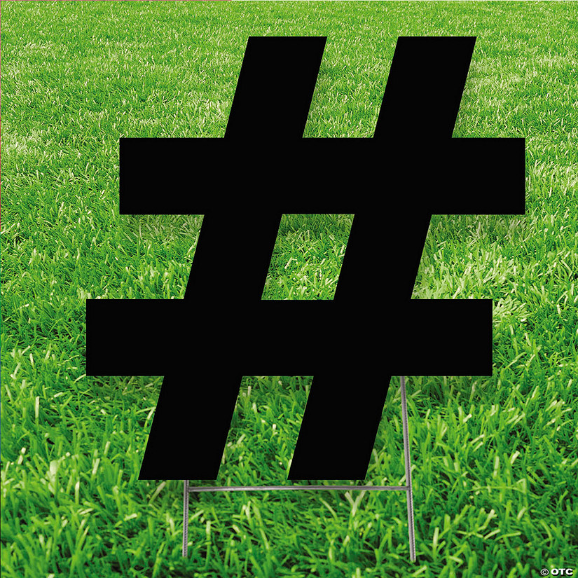 20" x 20" Hashtag # Yard Signs Image