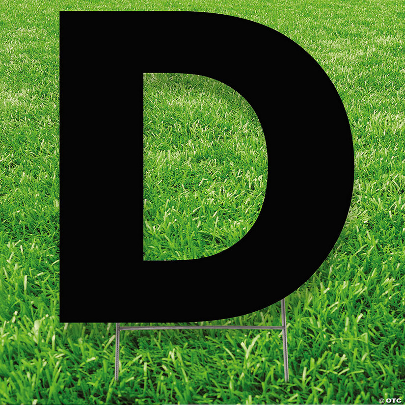 20" x 20" Letter D Yard Signs Image