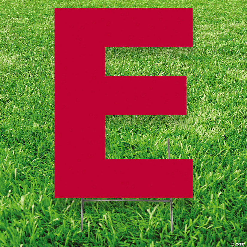 20" x 20" Letter E Yard Signs Image