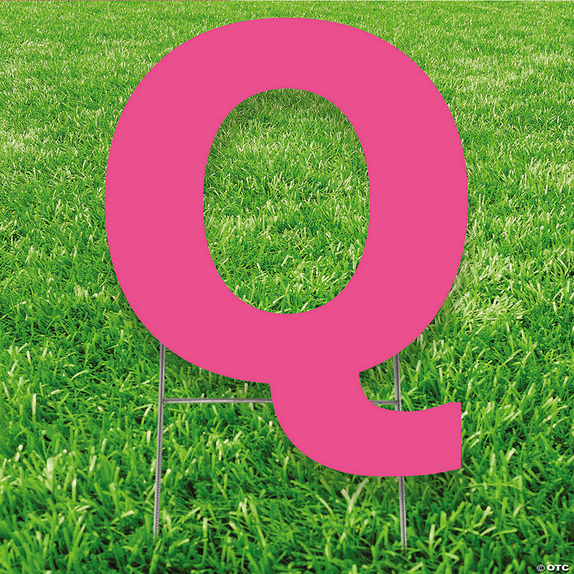20" x 20" Letter Q Yard Signs Image