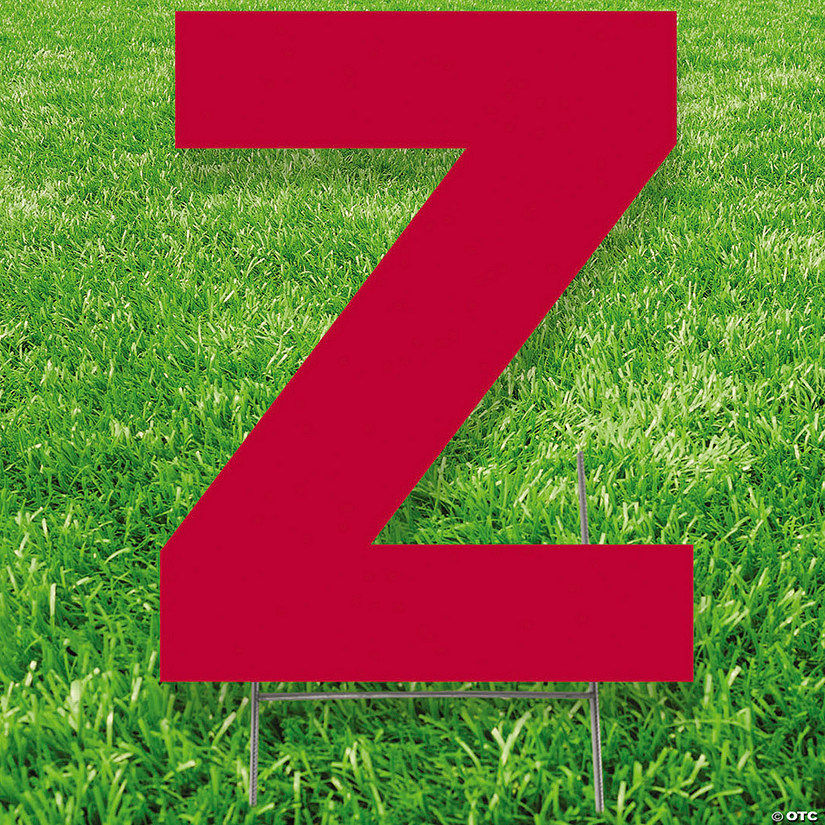 20" x 20" Letter Z Yard Signs Image
