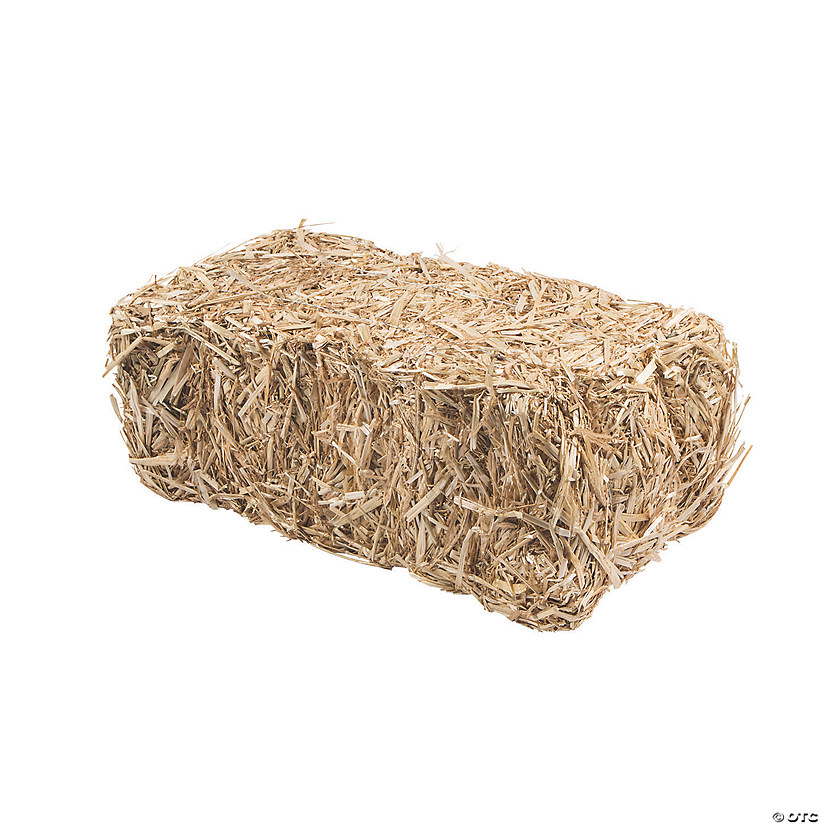 20" x 9" FloraCraft&#174; Decorative Straw Hay Bale Block Image