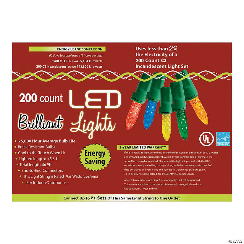 200L MU Holiday LED Lights - C3 Style Image