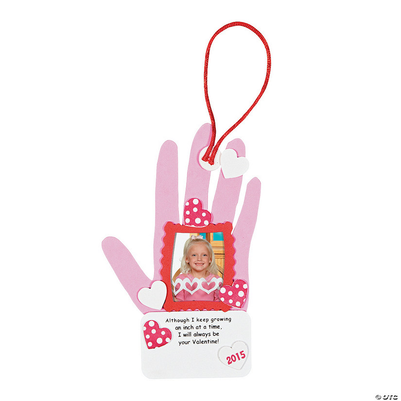 2014 Valentine Handprint Picture Frame Craft Kit Discontinued