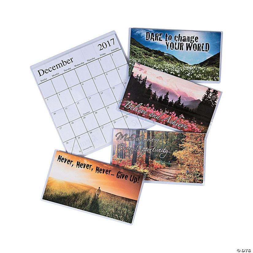 2017 - 2018 Motivational Pocket Calendars - Discontinued