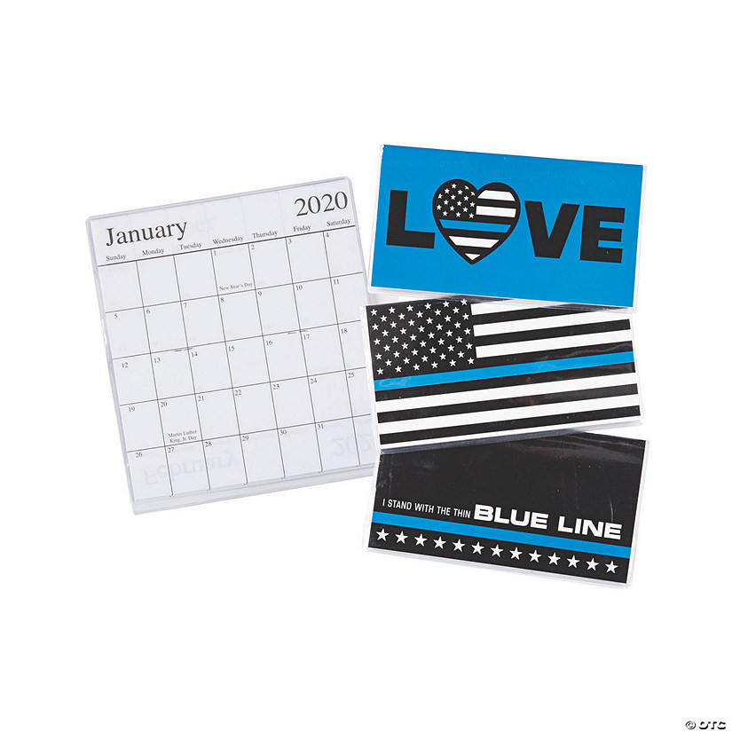 2019 - 2020 Thin Blue Line Pocket Calendars | Oriental Trading