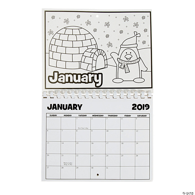 2019 Color Your Own Calendar Discontinued