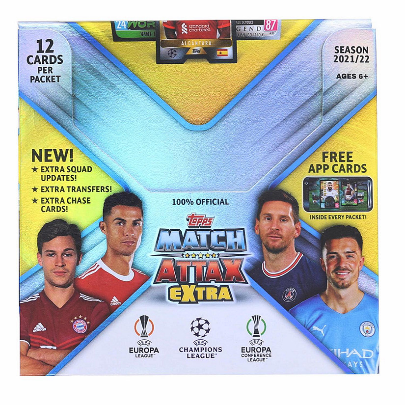 2021/2022 Topps UEFA Champions League Match Attax Extra Box  24 Packs Image