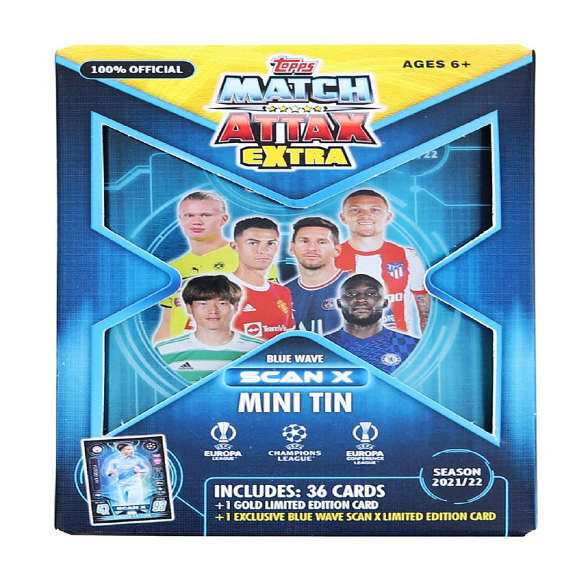 2021/2022 Topps UEFA Champions League Match Attax Extra Mini Tin  Blue Wave Image