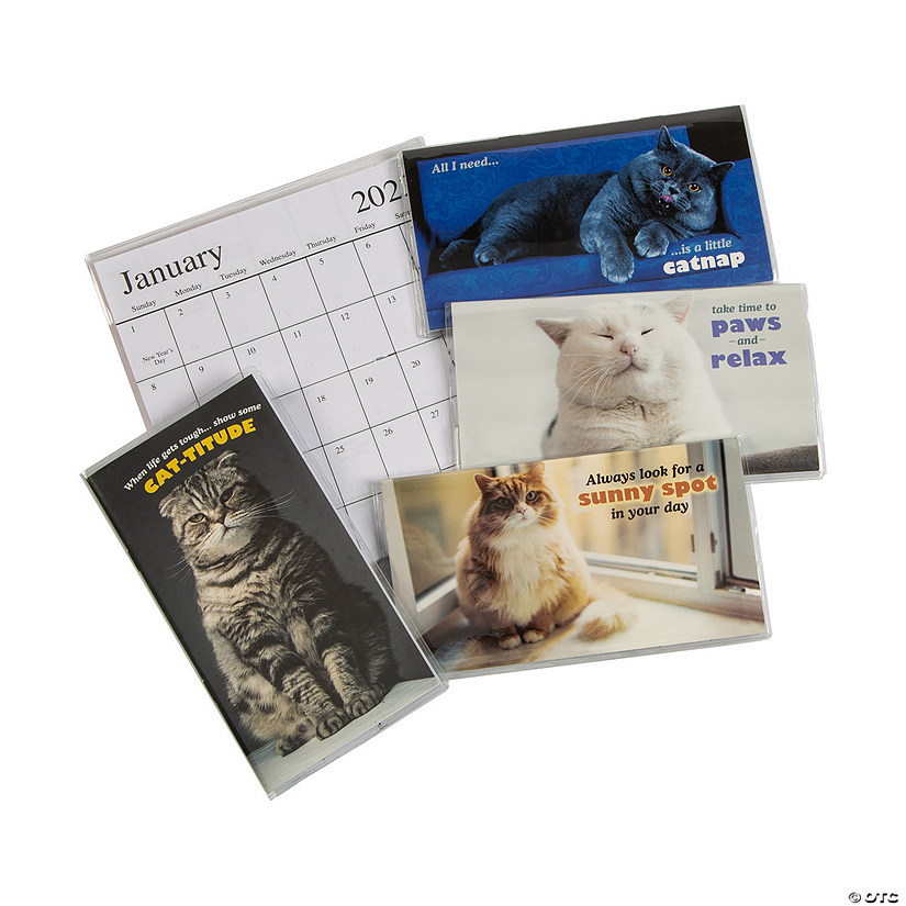 2022 - 2023 Fat Cats Pocket Calendars - 12 Pc. - Discontinued