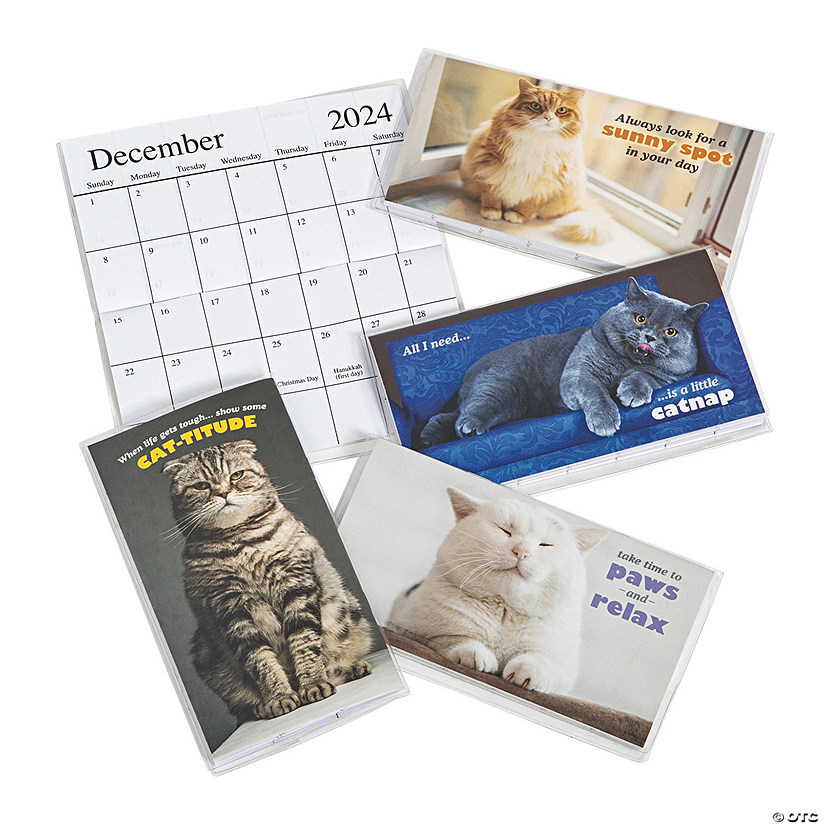 2023 2024 Fat Cats Pocket Calendars 12 Pc ~14122532