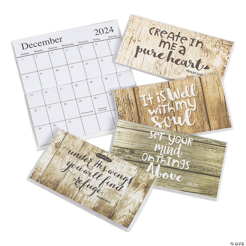 2024 2025 Rustic Faith Pocket Calendars 12 Pc. Discontinued